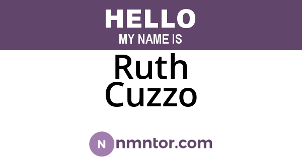 Ruth Cuzzo