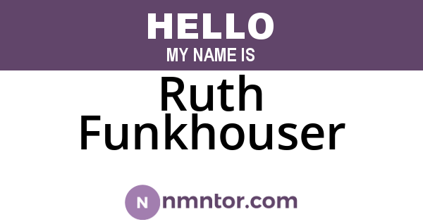 Ruth Funkhouser
