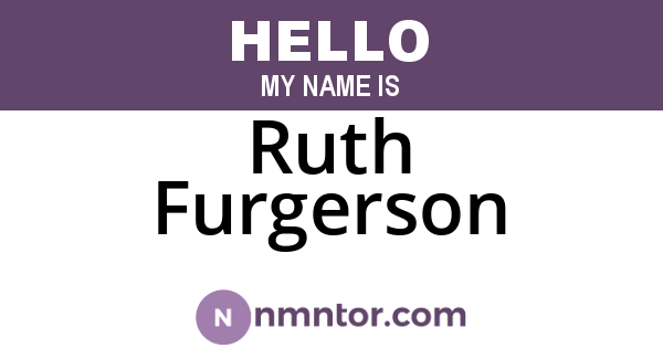 Ruth Furgerson
