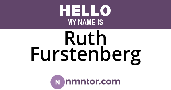 Ruth Furstenberg