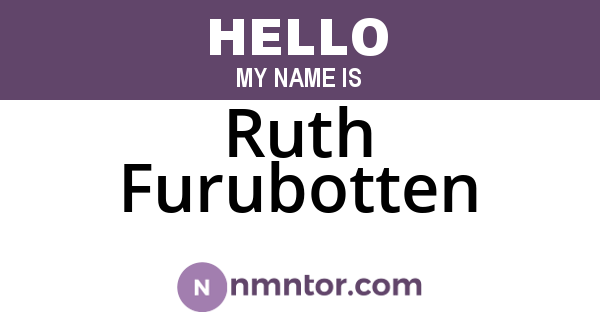 Ruth Furubotten