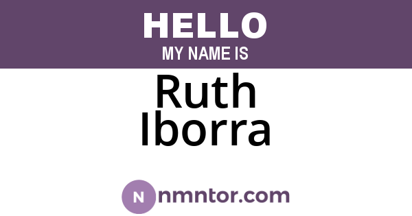 Ruth Iborra