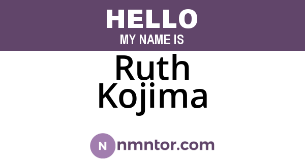 Ruth Kojima