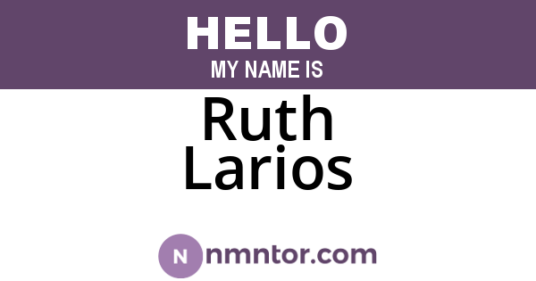 Ruth Larios