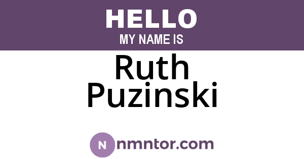 Ruth Puzinski