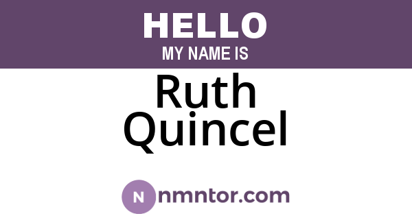 Ruth Quincel