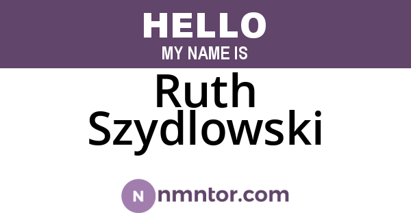 Ruth Szydlowski