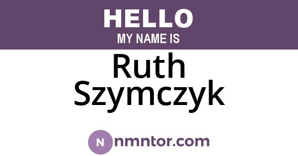 Ruth Szymczyk