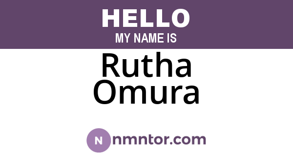Rutha Omura