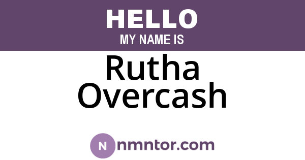 Rutha Overcash