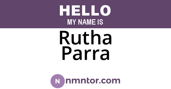 Rutha Parra