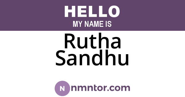 Rutha Sandhu