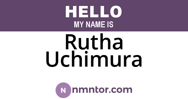 Rutha Uchimura