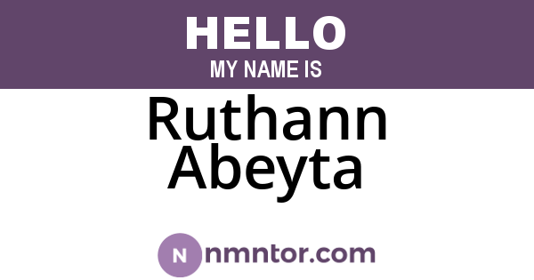 Ruthann Abeyta