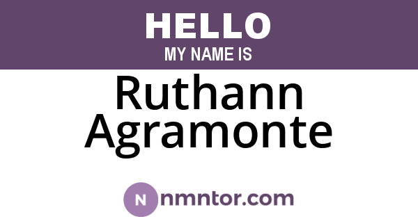 Ruthann Agramonte
