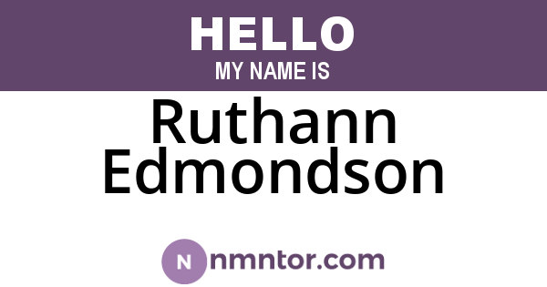 Ruthann Edmondson