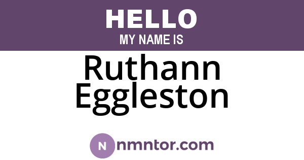 Ruthann Eggleston