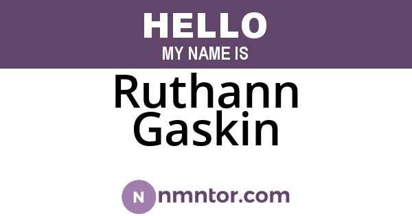Ruthann Gaskin