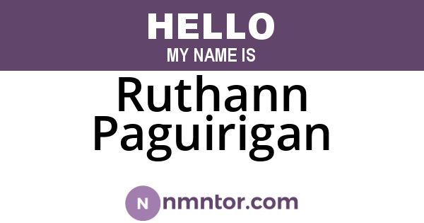 Ruthann Paguirigan