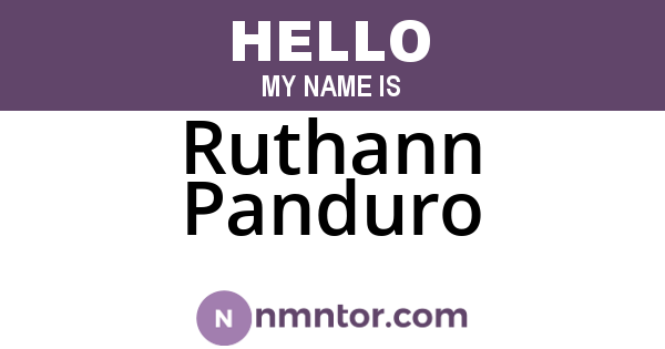 Ruthann Panduro