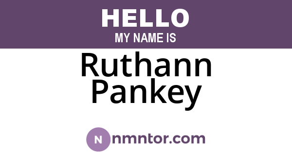 Ruthann Pankey