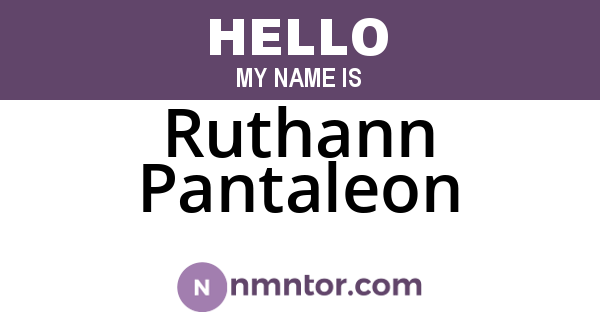 Ruthann Pantaleon