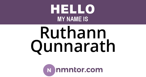 Ruthann Qunnarath