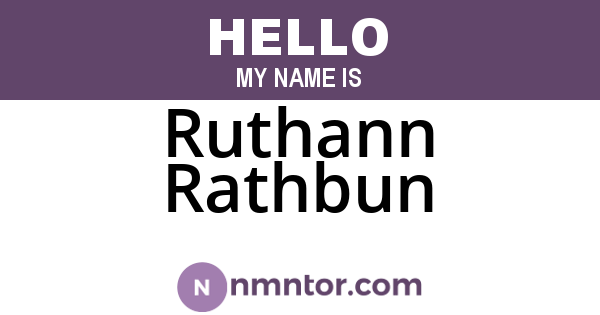 Ruthann Rathbun