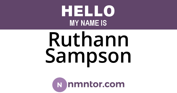Ruthann Sampson