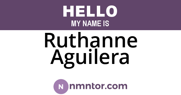 Ruthanne Aguilera