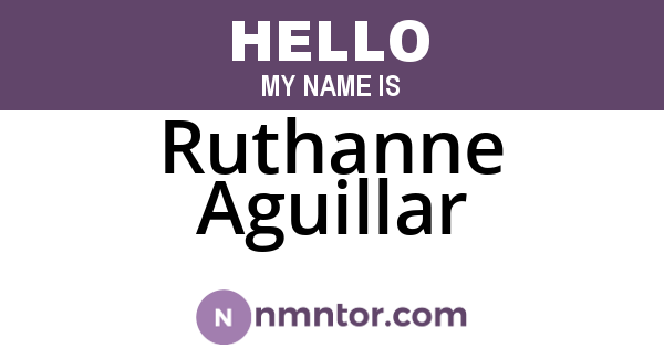 Ruthanne Aguillar