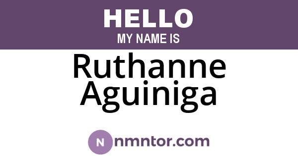 Ruthanne Aguiniga
