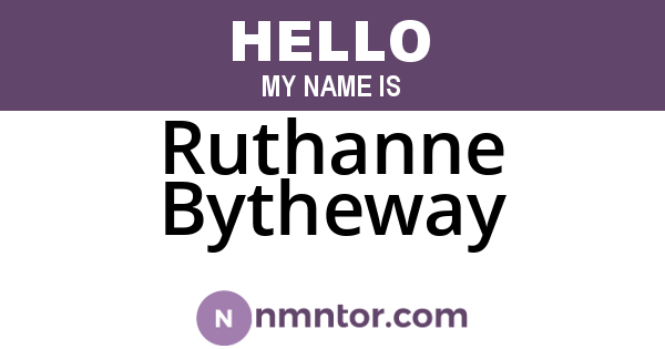 Ruthanne Bytheway