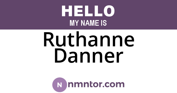 Ruthanne Danner