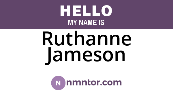Ruthanne Jameson