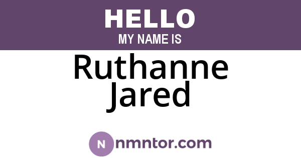 Ruthanne Jared