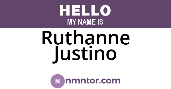 Ruthanne Justino