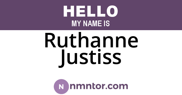 Ruthanne Justiss