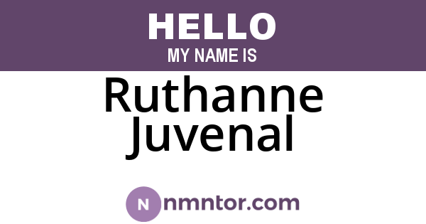 Ruthanne Juvenal
