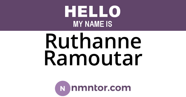 Ruthanne Ramoutar