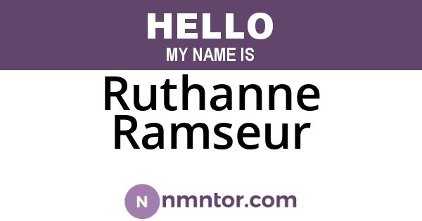 Ruthanne Ramseur
