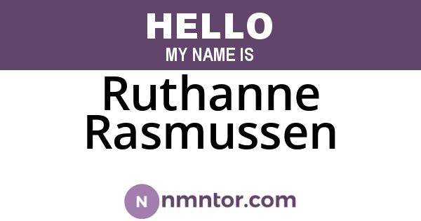 Ruthanne Rasmussen