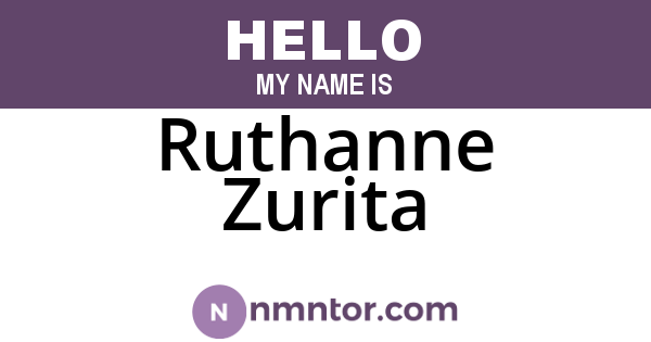 Ruthanne Zurita