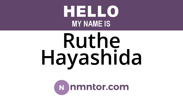 Ruthe Hayashida