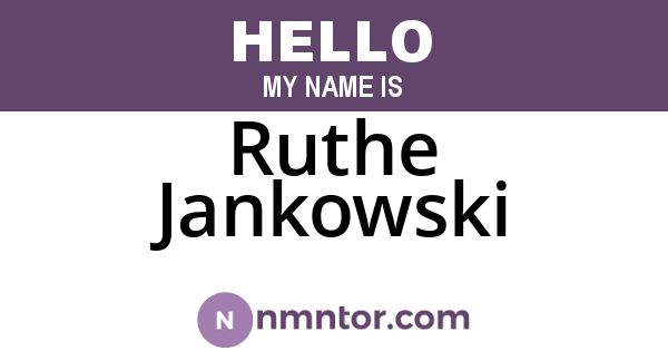 Ruthe Jankowski