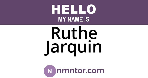 Ruthe Jarquin