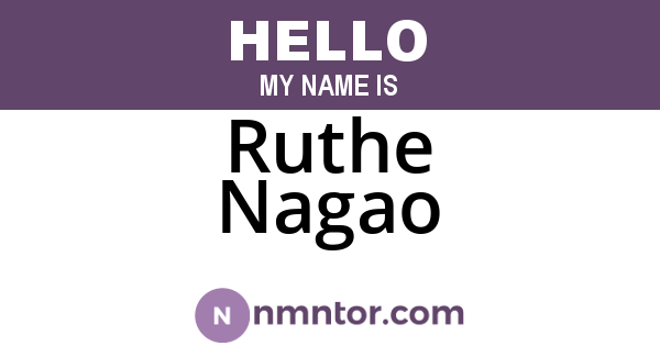 Ruthe Nagao