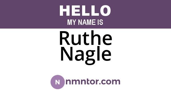 Ruthe Nagle
