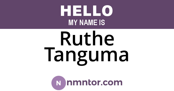 Ruthe Tanguma