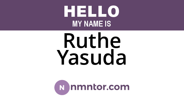 Ruthe Yasuda